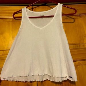 Cute hollister white tank